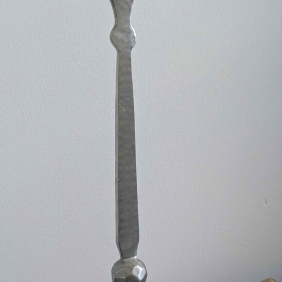 Vintage Hand Forged Metal Candle Holder Three Legged - Picture 6 of 11